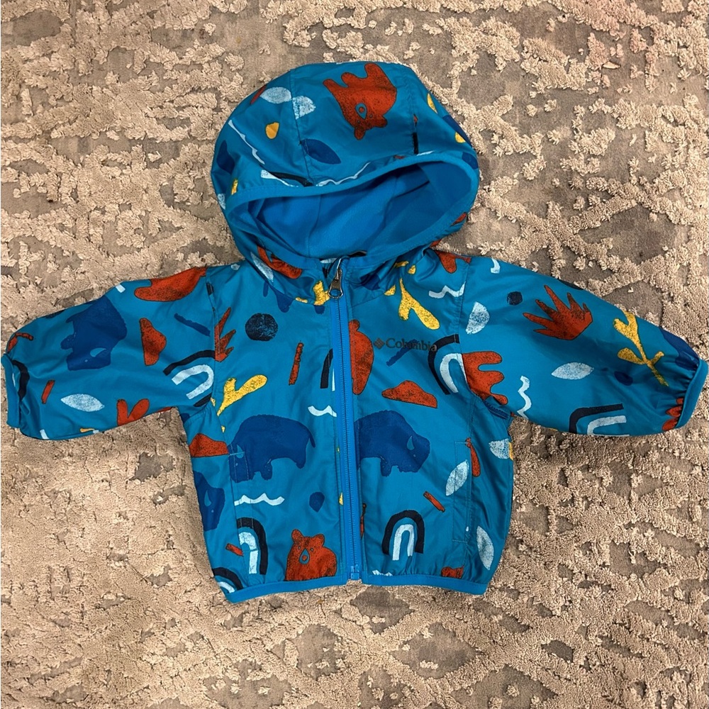 Columbia Kids' Blue and Red Patterned Jacket